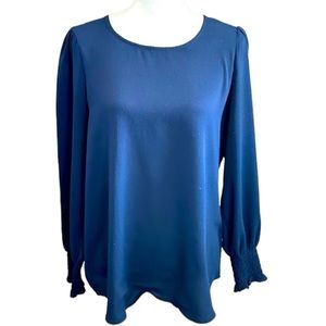 Adrianna Papell Long Sleeve Blouse L